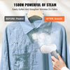VEVOR Standing Steamer with Foldable Garment Hanger, 0.5Gallon Water Tank for 90 Minutes Continuous Steaming, Heats in 45 Seconds & Auto-Stop with Fabric Brush Aluminum Rod and Easy-roll Wheels