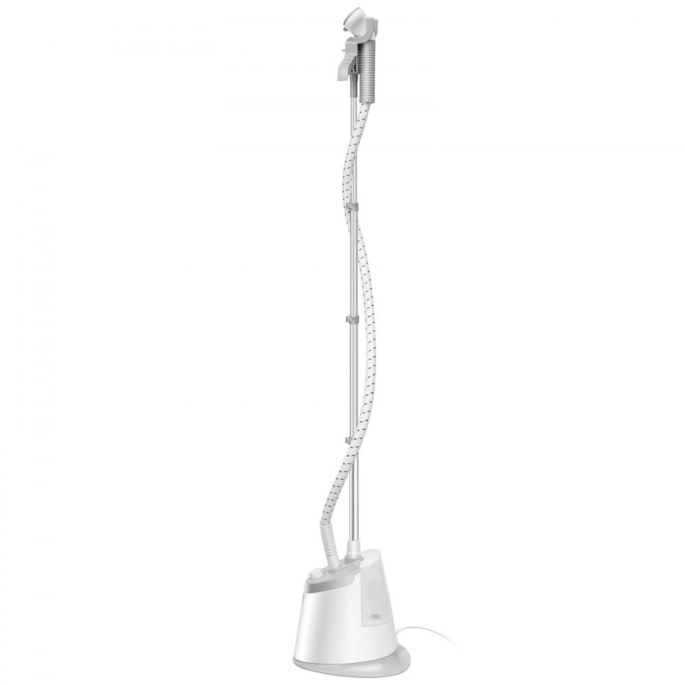 VEVOR Standing Steamer with Foldable Garment Hanger, 0.5Gallon Water Tank for 90 Minutes Continuous Steaming, Heats in 45 Seconds & Auto-Stop with Fabric Brush Aluminum Rod and Easy-roll Wheels