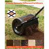 VEVOR Compost Spreader, 16.5" Wide Peat Moss Spreader with T Shaped Handle, 3 Heights Adjustable, Powder-Coated Steel Garden Peat Moss Roller, Heavy Duty Grass Seed Roller for Planting Seeding, Black