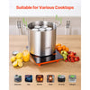 VEVOR 21 QT Canning Pot with Rack and Lid, Stainless Steel Waterbath Canner with Dual Handle and Glass Lid, Compatible with All Cooktops: Induction, Gas, Electric, Glass, Ceramic, Halogen
