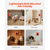 VEVOR Dog House Heater, 800W Pet Heater House with Overheat Protection, Adjustable Temperature & 24H Timer, Portable Electric Warmer with Anti-Bite Cord, Lightweight Chicken Coops Heated for Pets