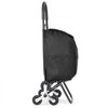 VEVOR Stair Climber Trolley Dolly, 36L Folding Shopping Cart, Grocery Cart Trolley Laundry Stair Climbing Handcart with 6 Wheels & Oxford Cloth Bag, Foldable Cart for Shopping Grocery Laundry, Black