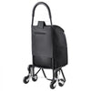 VEVOR Stair Climber Trolley Dolly, 36L Folding Shopping Cart, Grocery Cart Trolley Laundry Stair Climbing Handcart with 6 Wheels & Oxford Cloth Bag, Foldable Cart for Shopping Grocery Laundry, Black