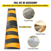 VEVOR 6ft Rubber Speed Hump for Driveways, Durable Cable Guard Ramp, 72.4x12x2.4 in, Dual-Channel for Garage, Gravel, Asphalt, Concrete Paths (Dual-Channel, 6ft-Speed Hump)