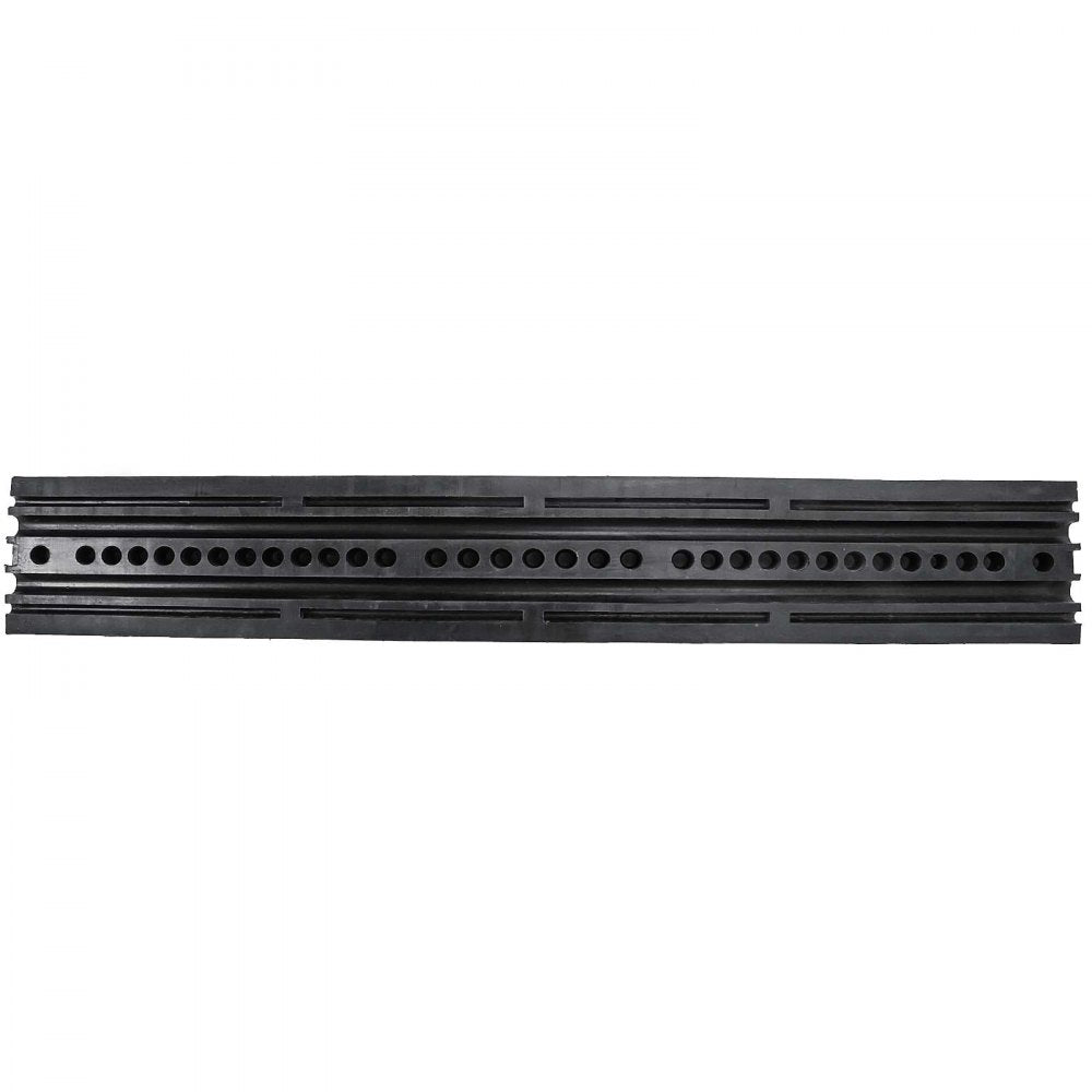 VEVOR 6ft Rubber Speed Hump for Driveways, Durable Cable Guard Ramp, 72.4x12x2.4 in, Dual-Channel for Garage, Gravel, Asphalt, Concrete Paths (Dual-Channel, 6ft-Speed Hump)