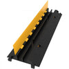 VEVOR 5-Set Rubber Cable Guard, Dual-Channel, Durable 66,000 lbs Capacity, Wire & Hose Protection Speed Bump for Driveways (2-Channel, 5 Sets-66,000 lbs)