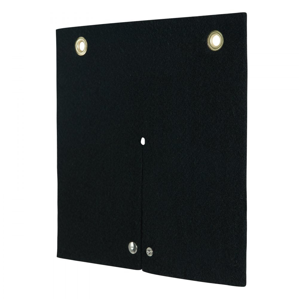 VEVOR Welding Blanket, 12" x 12" Carbon Fiber Heat Shield Welding Mat, Up To 1800°F Heat Resistant, Flame Protector Pad Plumbing Hole Propane Torch, Soldering Pad with Metal Grommets for Copper Pipe
