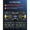 VEVOR Fiber Fusion Splicer 6 Motors with 8s Splicing & 18s Heating, 5200mAh Core Alignment Fibers Optical Splicer, 5" LCD Screen, 3 in 1 Fiber Holder, App Bluetooth Connectivity for SM MM DS NZDS