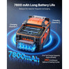 VEVOR Fiber Fusion Splicer 6 Motors with 5s Fast Splicing and 15s Heating, 7800mAh Core Alignment Fibers Optical Splicer with 5" Touchscreen, 3 in 1 Fiber Holder, VFL & OPM for SM MM DS NZDS