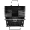 VEVOR Shopping Basket, Set of 12, 21L Durable Plastic Grocery Basket with Metal Handle and Stand, 16.73 x 12.01 x 8.58 inch Portable Shop Basket for Retail Store Supermarket Grocery Shopping, Black
