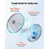 VEVOR Wall Mount Fan, 18 in Wall Mounted Hanging Fan, 3-Speed, Long Airflow Distance, Adjustable Rotation Angle, Mechanical Control, Powerful for Industry, Commercial, Garage, Workshop, Gym, 2 Pack