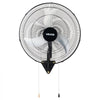VEVOR Wall Mount Fan, 20 in Wall Mounted Hanging Fan Oscillating, 3-Speed, Long Airflow Distance, Adjustable Rotation Angle, Mechanical Powerful for Industry, Commercial, Garage, Workshop, Gym, Black