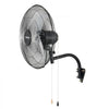 VEVOR Wall Mount Fan, 20 in Wall Mounted Hanging Fan Oscillating, 3-Speed, Long Airflow Distance, Adjustable Rotation Angle, Mechanical Powerful for Industry, Commercial, Garage, Workshop, Gym, Black