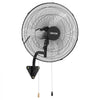 VEVOR Wall Mount Fan, 20 in Wall Mounted Hanging Fan Oscillating, 3-Speed, Long Airflow Distance, Adjustable Rotation Angle, Mechanical Powerful for Industry, Commercial, Garage, Workshop, Gym, 2 Pack