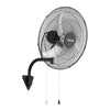 VEVOR Wall Mount Fan, 20 in Wall Mounted Hanging Fan Oscillating, 3-Speed, Long Airflow Distance, Adjustable Rotation Angle, Mechanical Powerful for Industry, Commercial, Garage, Workshop, Gym, 2 Pack