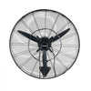 VEVOR Wall Mount Fan, 30 in Wall Mounted Hanging Fan with Oscillating & Mist, IP44-rated, 3-Speed, Powerful Air Reach, Mechanical Control, Long Airflow for Industry, Commercial, Garage, Workshop, Gym