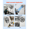 VEVOR 18 Inch Industrial Wall Mount Fan, High Velocity 4000 CFM Indoor Fan with 3 Speeds,  Powerful Motor Garage Wall Fan with Aluminum Blades for Workshop, Warehouse, Greenhouse, Commercial