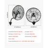 VEVOR Wall Mount Fan, 20 in Wall Mounted Hanging Fan with Oscillating & Mist, Remote, IP44-rated, 3-Speed, 18h Timer, Temperature Control, Powerful for Industry, Commercial, Garage, Workshop, Gym