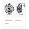 VEVOR Wall Mount Fan, 20 in Wall Mounted Hanging Fan with Mist, IP44-rated Protection, 3-Speed, Long Airflow Distance, Adjustable Rotation Angle, Powerful for Industry, Commercial, Garage, Workshop