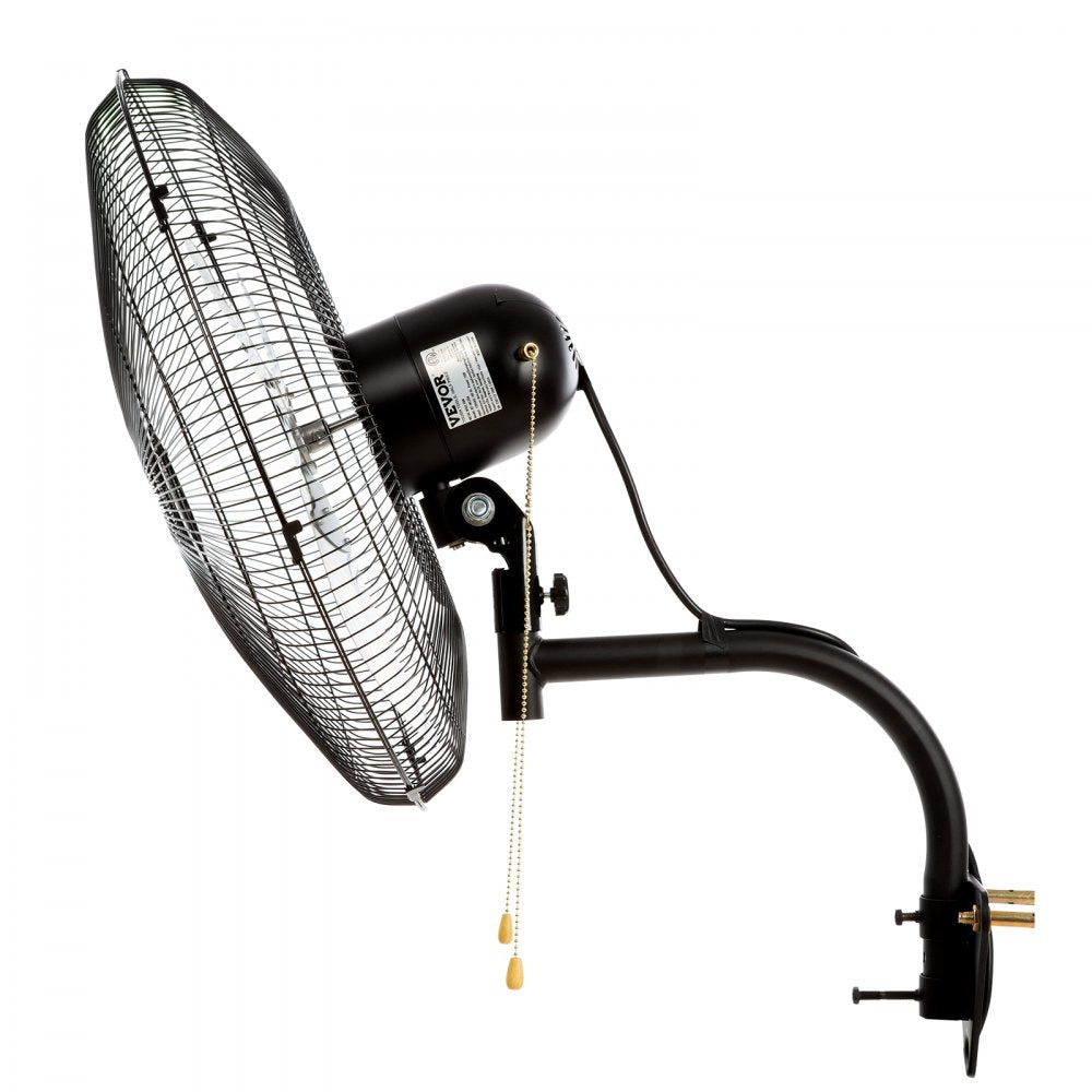 VEVOR Wall Mount Fan, 2 PCS 20 inch Oscillating, 3-speed High Velocity Max. 4000 CFM Industrial Wall Fan for Indoor, Commercial, Residential, Warehouse, Greenhouse, Workshop, Basement, Garage,Black