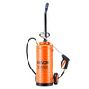 VEVOR Industrial Concrete Sprayer with Wheeled Cart, 3.5 Gallon Stainless Steel Sprayer, Heavy Duty Tri-Poxy Pump Sprayers, 20.5"Wand, 48" & 120"Hoses, 2 Brass Nozzles for Construction, Lawn & Garden