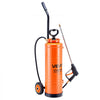 VEVOR Industrial Concrete Sprayer with Wheeled Cart, 5 Gallon Stainless Steel Sprayer, Heavy Duty Tri-Poxy Pump Sprayers, 20.5''Wand, 48" & 120" Hoses, 2 Brass Nozzles for Construction, Lawn & Garden