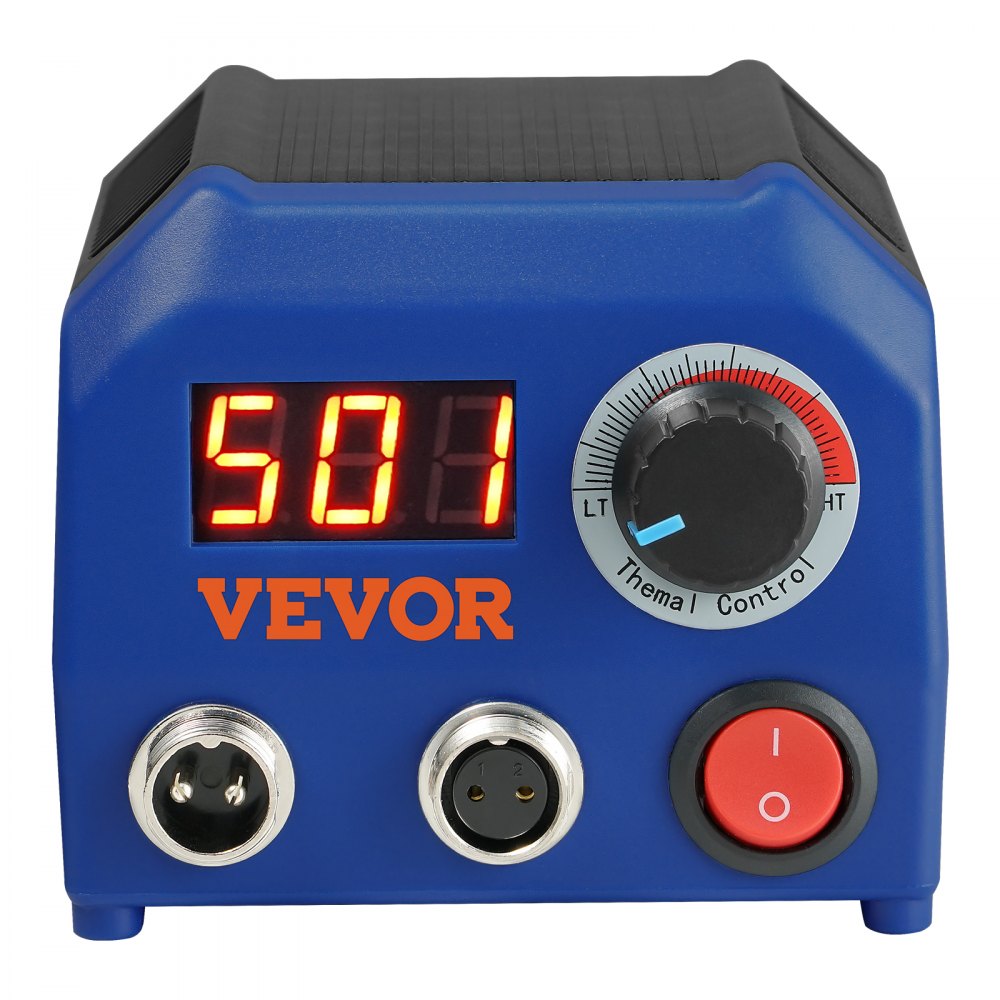 VEVOR Wood Burning Kit, 250~700°C Adjustable Temperature with Display, Dual Output Port with 2 Pyrography Pens, 23 Wire Nibs, 5 Solid-Point Tips, 2 Pen Holder, 4 Wood Chip, 1 Tweezers, 1 Sponge