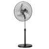 VEVOR Industrial Pedestal Fan, 18 Inch 90-Degree Oscillating Fan, Height Adjustable Standing Fans with 3 Adjustable Speeds, High Power Fans for Warehouse,Garage,Commercial,Residential, Black