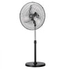 VEVOR Industrial Pedestal Fan, 20 Inch 90-Degree Oscillating Fan, Height Adjustable Standing Fans with 3 Adjustable Speeds, High Power Fans for Warehouse,Garage,Commercial, Black