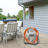 VEVOR Drum Fan, 24 Inch High Velocity Industrial Shop Fan, Heavy Duty Commercial Use 3-Speed 8600CFM, 360°Adjustable Tilting,0-2h Timer Industrial Floor Fan for Warehouse,Workshop,Factory, Basement