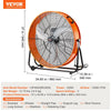 VEVOR Drum Fan, 30 Inch High Velocity Industrial Shop Fan, Heavy Duty Commercial Use 3-Speed 13000CFM, 360°Adjustable Tilting Industrial Floor Fan for Warehouse,Workshop,Factory, Basement