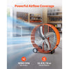 VEVOR Industrial Shop Fan, 42 Inch Floor Drum Fan, High Velocity 16100 CFM, Heavy Duty Aluminum Blades, 2 Speeds, with Handle, Ideal for Commercial, Garage, Warehouse, Basement, Workshop, Factory
