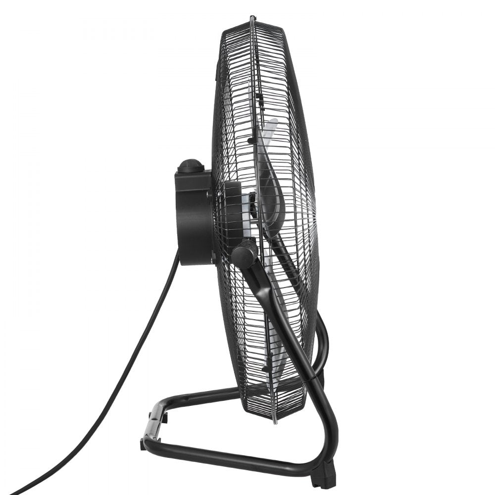 VEVOR 2 PCS Floor Fans, 3 Speeds High Velocity Heavy Duty 20 Inch Industrial Fan, 4800 CFM 360° Adjustable Tilt 21.33 ft/sec Airflow Large Metal Fan, for Gym, Home, Garage, Commercial Shop & Bedroom
