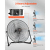VEVOR Floor Fan, 3 Speeds High Velocity Heavy Duty 20 Inch Industrial Fan, 4800 CFM 360° Adjustable Tilt 21.33 ft/sec Airflow Large Metal Fan, for Home, Gym, Office, Garage, Commercial Shop & Bedroom