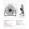 VEVOR Floor Fan, 3 Speeds High Velocity Heavy Duty 20 Inch Industrial Fan, 4800 CFM 360° Adjustable Tilt 21.33 ft/sec Airflow Large Metal Fan, for Home, Gym, Office, Garage, Commercial Shop & Bedroom