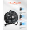 VEVOR Floor Fan, 3 Speeds High Velocity Heavy Duty 14 Inch Industrial Fan, 2520 CFM 360° Adjustable Tilt 23.62 ft/sec Airflow Large Metal Fan, for Home, Gym, Office, Garage, Commercial Shop & Bedroom