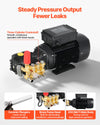 VEVOR Electric Pressure Washer Pump Kit steady pressure output and reduced leaks (triplex pump)