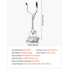 VEVOR 16.5" Pressure Washer Surface Cleaner, Raised Handle, Stainless Steel, Power Washer Attachment with Wheels for Concrete, Patio, Sidewalk, Deck, Driveway, Floor, 4000 Max PSI, 3/8 Quick Connector