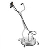 VEVOR 16.5" Pressure Washer Surface Cleaner, Raised Handle, Stainless Steel, Power Washer Attachment with Wheels for Concrete, Patio, Sidewalk, Deck, Driveway, Floor, 4000 Max PSI, 3/8 Quick Connector