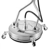VEVOR 16.5" Pressure Washer Surface Cleaner, Raised Handle, Stainless Steel, Power Washer Attachment with Wheels for Concrete, Patio, Sidewalk, Deck, Driveway, Floor, 4000 Max PSI, 3/8 Quick Connector
