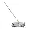 VEVOR 18" Pressure Washer Surface Cleaner, Stainless Steel Pressure Washer Attachments with 4 Wheels, 4000 Max PSI, 1/4 Quick Connector, 2 Spray Nozzles, 2 Extended Wands for Concrete, Patio, Deck