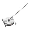 VEVOR 15" Pressure Washer Surface Cleaner, Stainless Steel Pressure Washer Attachments with 4 Wheels, 4000 Max PSI, 1/4 Quick Connector, 2 Spray Nozzles, 2 Extended Wands for Concrete, Patio, Deck