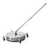 VEVOR 15" Pressure Washer Surface Cleaner, Stainless Steel Pressure Washer Attachments with 4 Wheels, 4000 Max PSI, 1/4 Quick Connector, 2 Spray Nozzles, 2 Extended Wands for Concrete, Patio, Deck