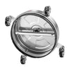 VEVOR 14" Pressure Washer Surface Cleaner, Stainless Steel Pressure Washer Attachments with 4 Wheels, 4000 Max PSI, 1/4 Quick Connector, 2 Spray Nozzles, 2 Extended Wands for Concrete, Patio, Deck