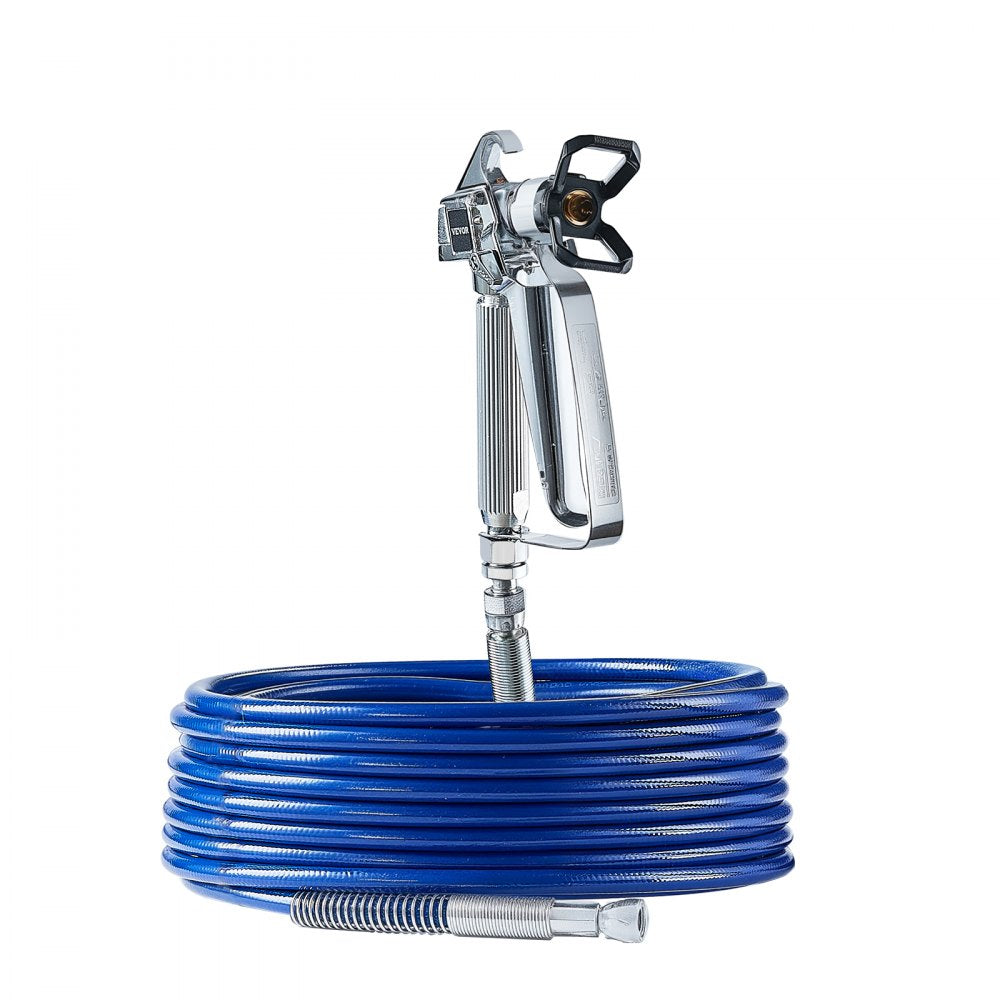 VEVOR Airless Paint Spray Gun and Hose Kit, 3600PSI High Pressure Paint Sprayer Hose Set with 5 Tips, 211, 315, 417, 517, 623, Swivel Joint Airless Spray Gun Kit with Filters, Hose and Extension Rods