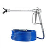 VEVOR Airless Paint Spray Gun and Hose Kit, 3600PSI High Pressure Paint Sprayer Hose Set with 5 Tips, 211, 315, 417, 517, 623, Swivel Joint Airless Spray Gun Kit with Filters, Hose and Extension Rods