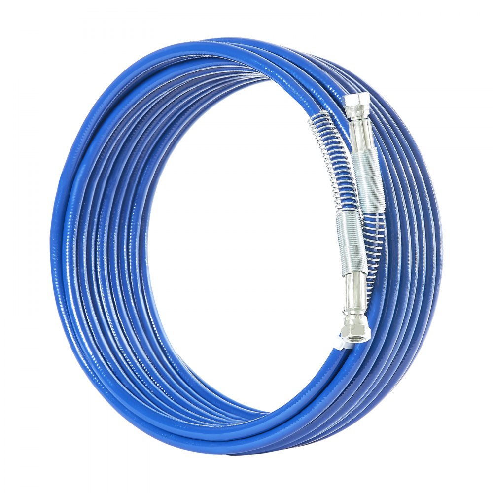 VEVOR 50ft Airless Paint Sprayer Hose, 1/4 in Universal Airless Paint Spray Hose, 4350 PSI High Pressure Flexible Airless Sprayer Hose, Multi-Layer Reinforced Steel Wire Braid Hose for Paint Sprayer