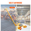 VEVOR Machinery Skate Dolly, 6614 LBS/3T Industrial Machinery Mover with Handle, Carbon Steel Machinery Moving Skate with 3 360° Swivel PU Wheels, 360° Rotation Non-Slip Cap for Warehouse, Workshop