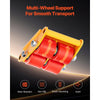 VEVOR Machinery Skate Dolly, 13,200 LBS/6T Industrial Machinery Mover, Heavy Duty Carbon Steel Machinery Moving Skate with 4 PU Wheels and 360° Rotation Non-Slip Cap for Warehouse, Workshop, Factory