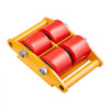 VEVOR Machinery Skate Dolly, 13,200 LBS/6T Industrial Machinery Mover, Heavy Duty Carbon Steel Machinery Moving Skate with 4 PU Wheels and 360° Rotation Non-Slip Cap for Warehouse, Workshop, Factory